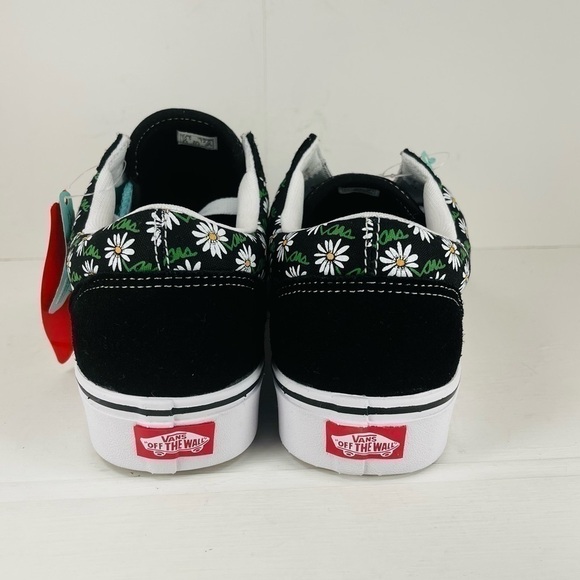 Vans Comfycush Old Skool Scribble Flower Daisy Black Sneaker Size 10.5 Men - Picture 4 of 8